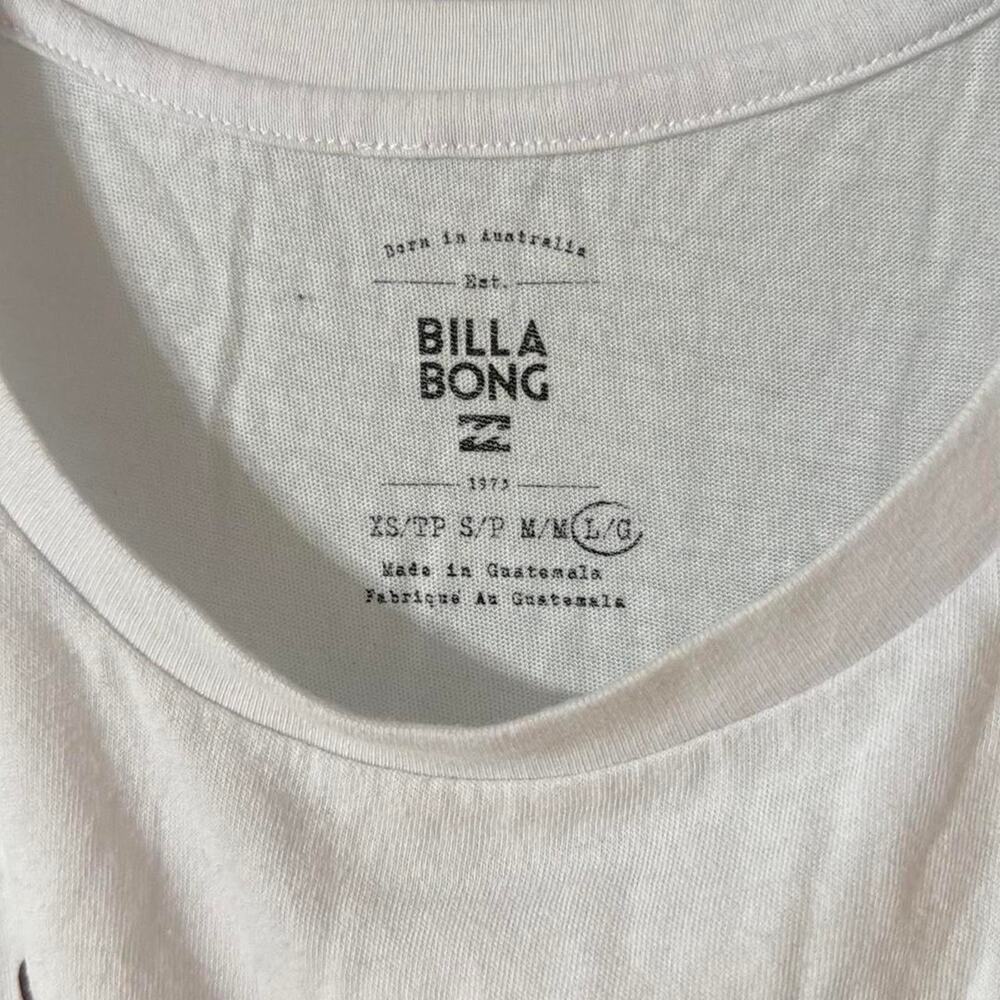 Billabong White Sleeveless Tank T-shirt Women's Size Extra Large - Picture 3 of 4